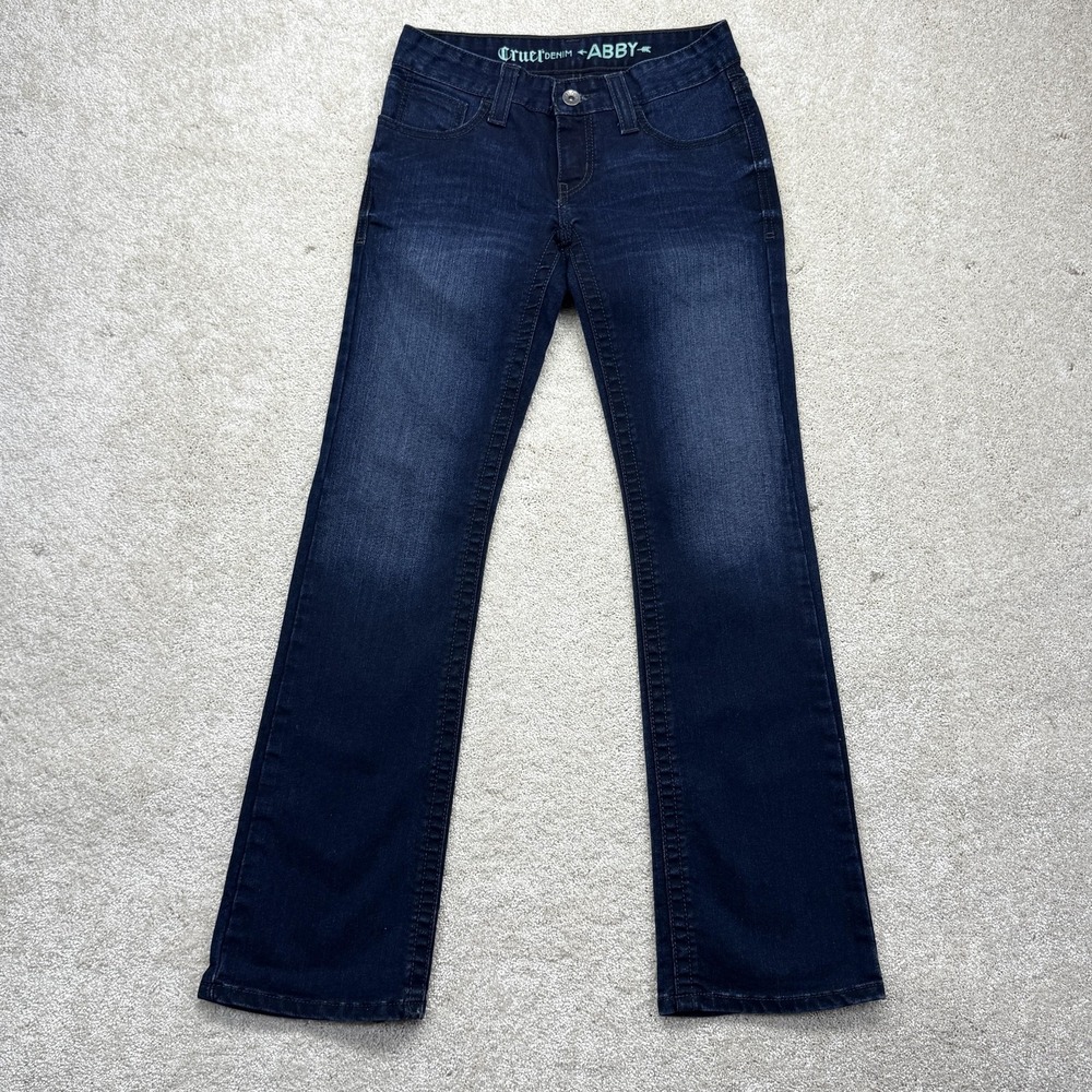 Cruel Denim Abby Jeans‎ Womens 25/0R Dark Wash Low Rise Bootcut Stretch Denim